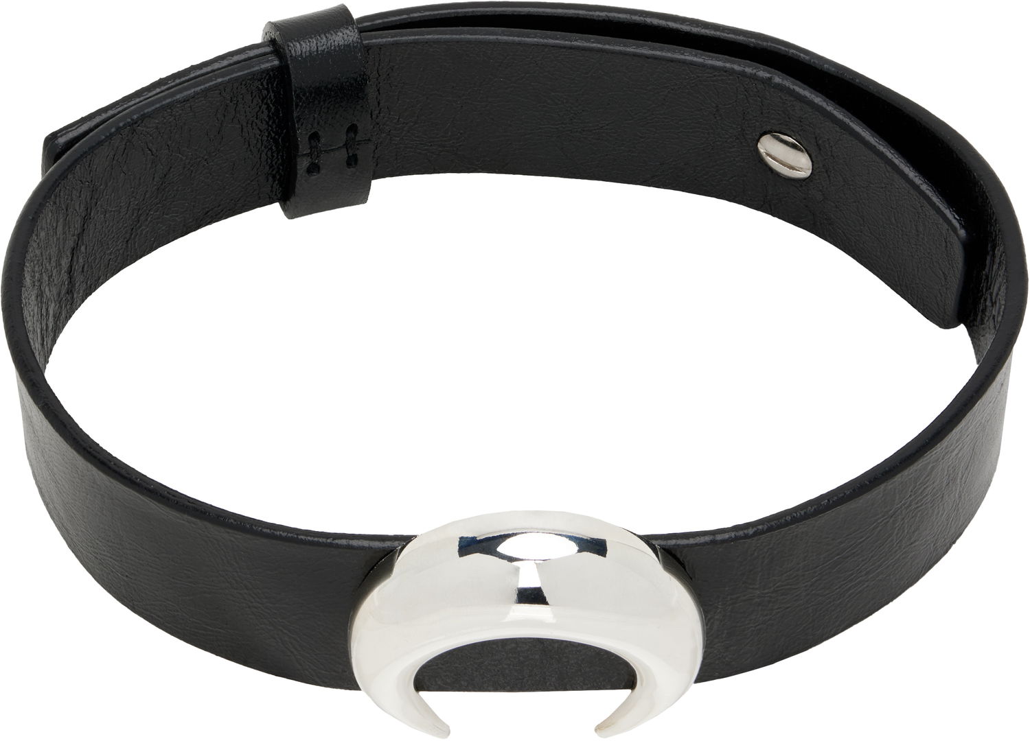 Náramok Marine Serre Marine Serre Moon Charm Leather Choker Čierna | UJW022A CLEA0004, 0