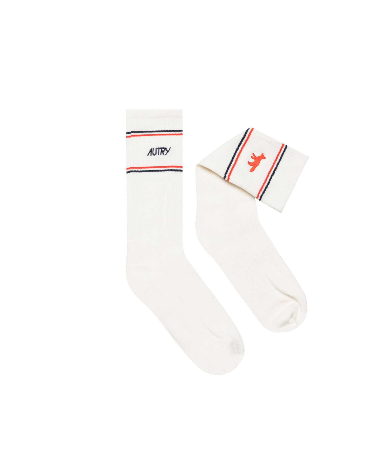 Ponožky Autry Autry x Maison Kitsuné Crew Socks Biela | SOPUMK4W, 0