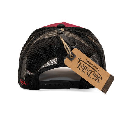 Šiltovka Von Dutch Von Dutch Trucker MC Logo Cap Vínová | VD/0/CAS1/BIK/BOR, 2