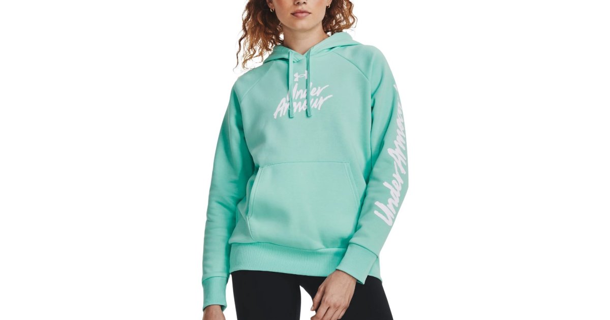 Mikina Under Armour Rival Fleece Graphic Tyrkysová | 1379609-361, 1