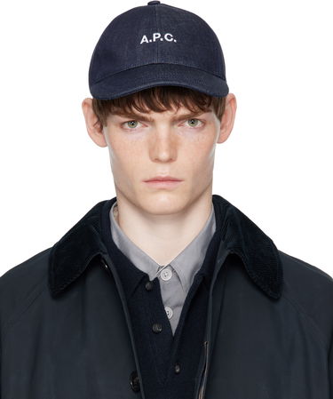 Šiltovka A.P.C. A.P.C. Charlie Denim Baseball Cap Navy | COHIZ-M24069, 0
