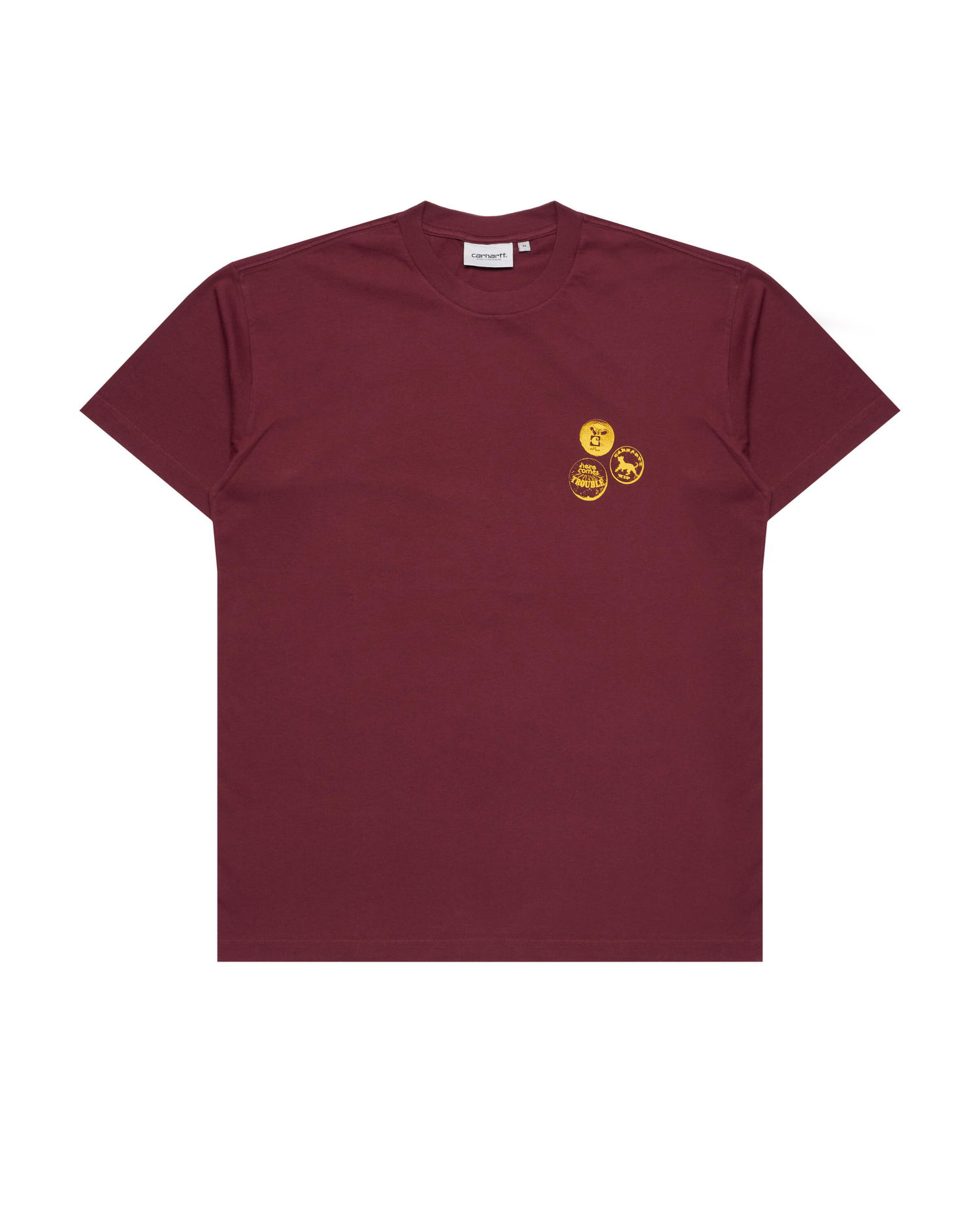 Tričko Carhartt WIP S/S Pins T-Shirt Vínová | I033974.2K806, 0