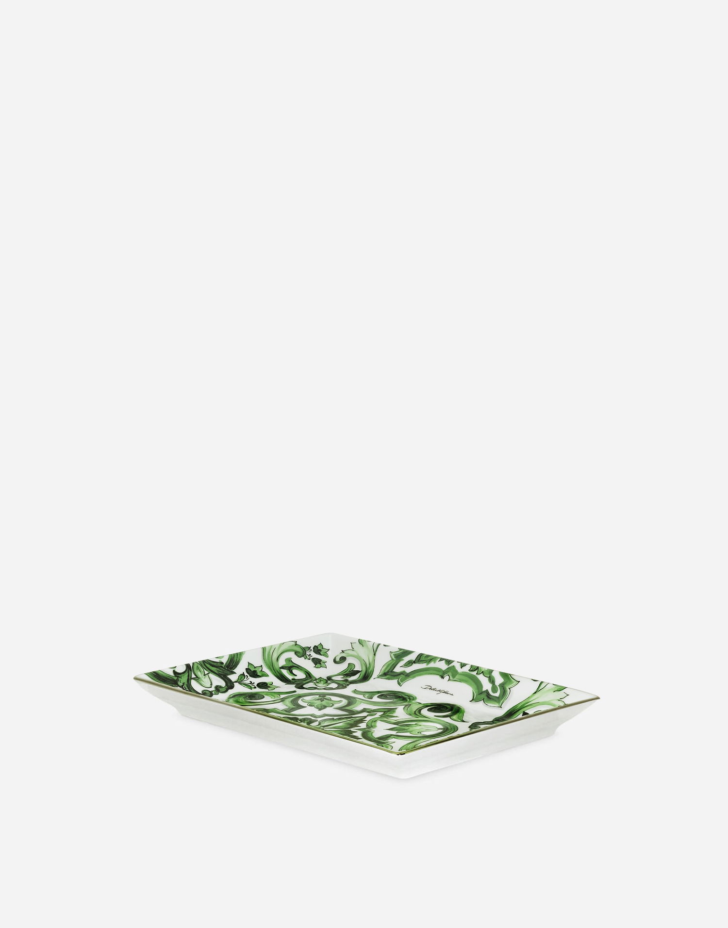 Home decor Dolce & Gabbana Dolce & Gabbana Ornate Porcelain Trinket Dish Zelené | TCC199TCAMTUV004, 0