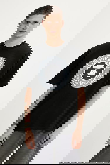 Tričko AAPE by A Bathing Ape Basic Graphic T-shirt Čierna | AAPTEM1638XXO, 0