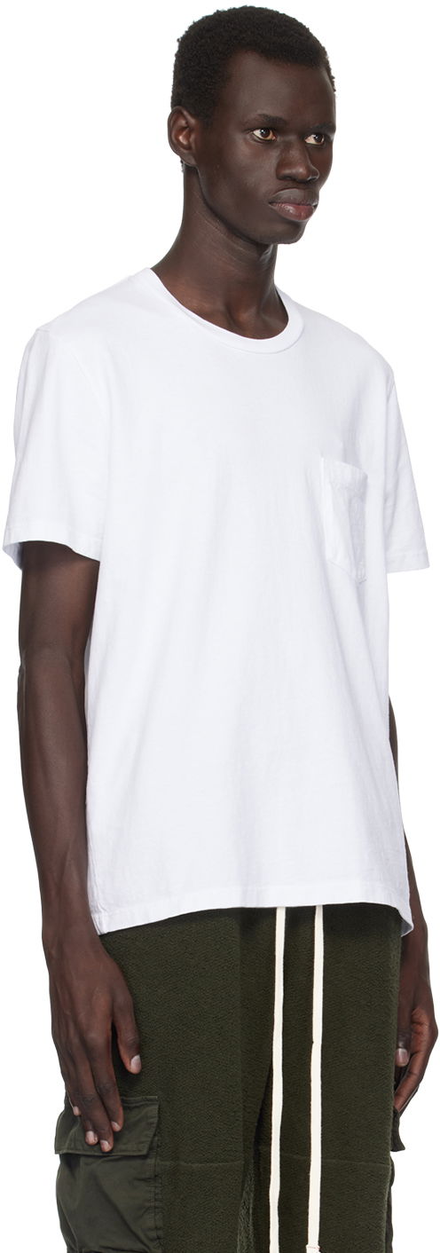 Tričko LES TIEN Les Tien Heavyweight Classic Pocket Tee Biela | HV-2002, 1