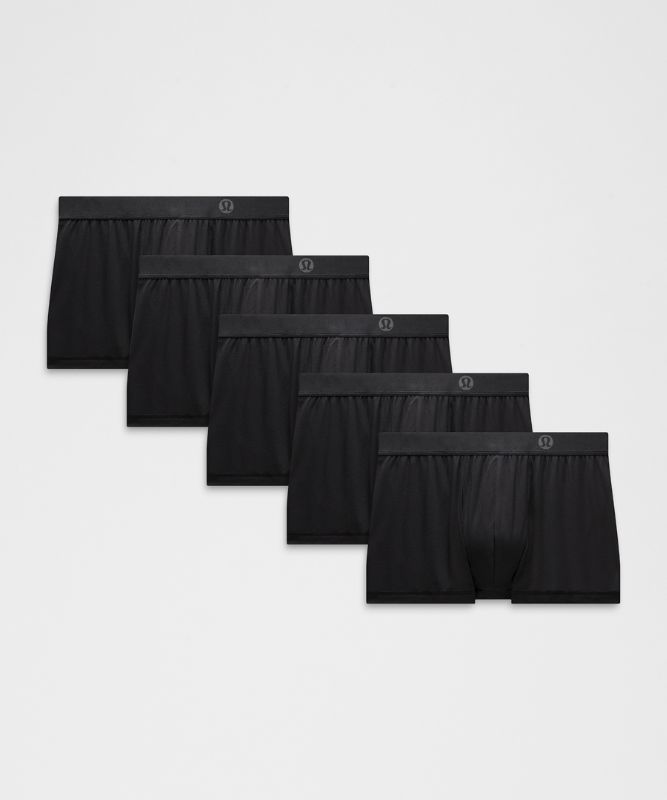Boxerky lululemon Always In Motion Boxer Brief 3" 5 Pack Čierna | prod20003211, 0