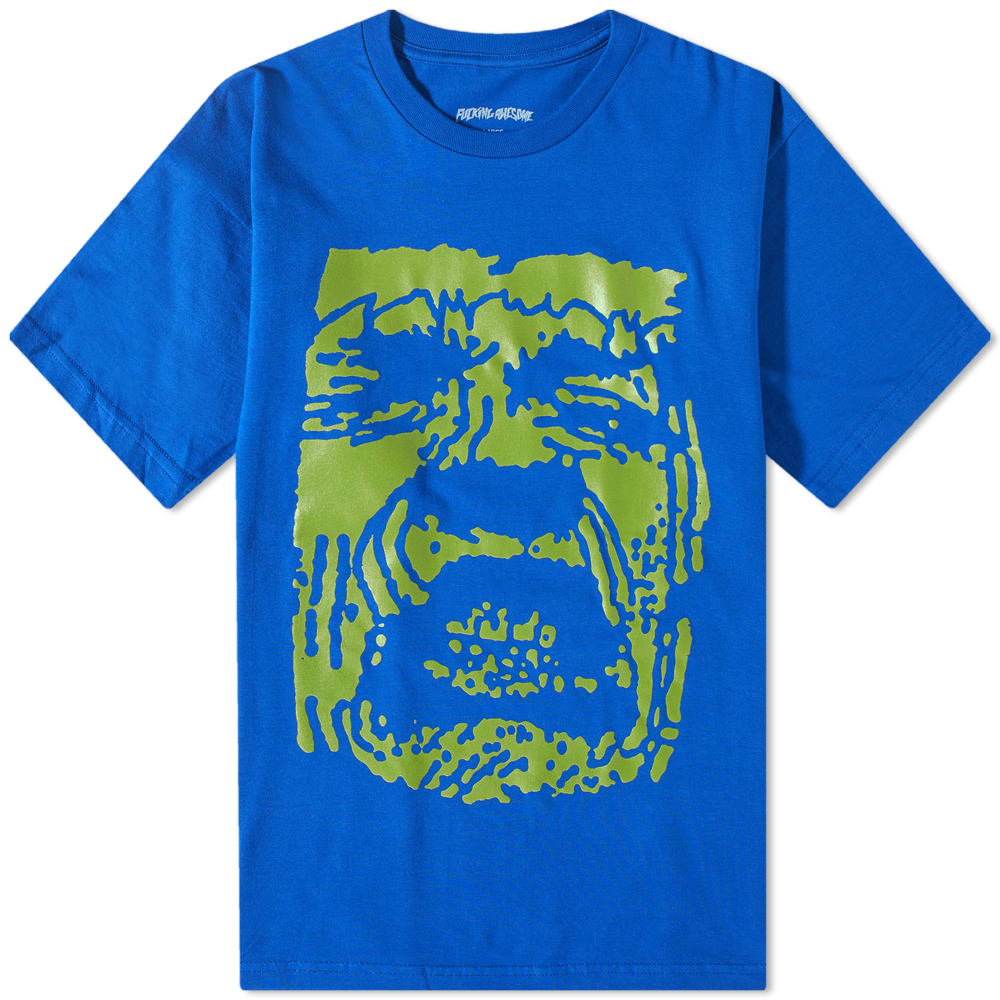 Tričko Fucking Awesome Teeth Tee Modrá | FA1648-RYL, 0