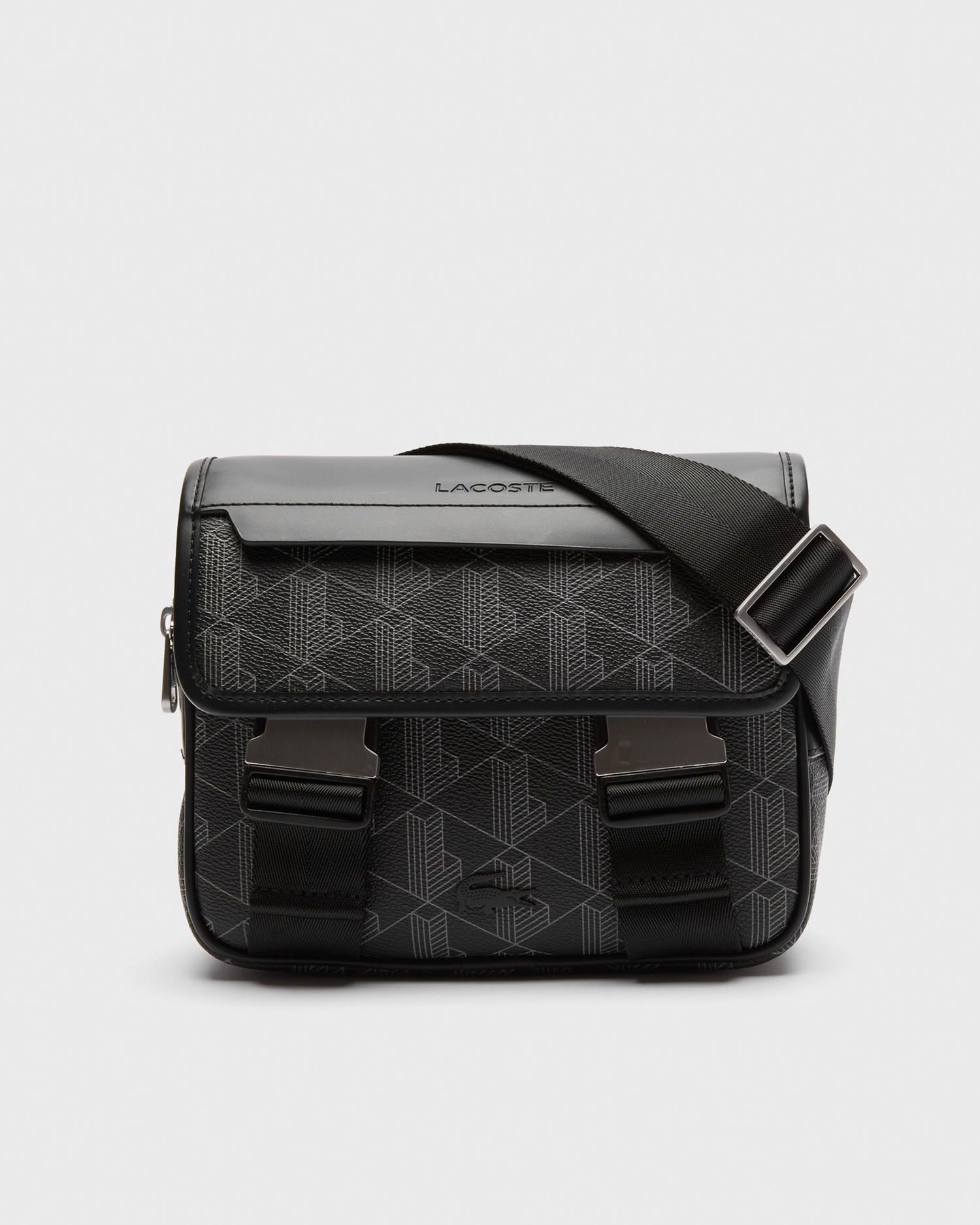 Ľadvinka Lacoste Messenger Bag Čierna | 3666165204072, 0