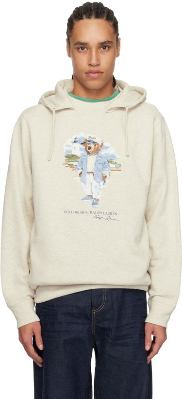 Mikina Polo by Ralph Lauren Ralph Lauren Polo Bear Slub Fleece Hoodie Béžová | 710966739001, 0