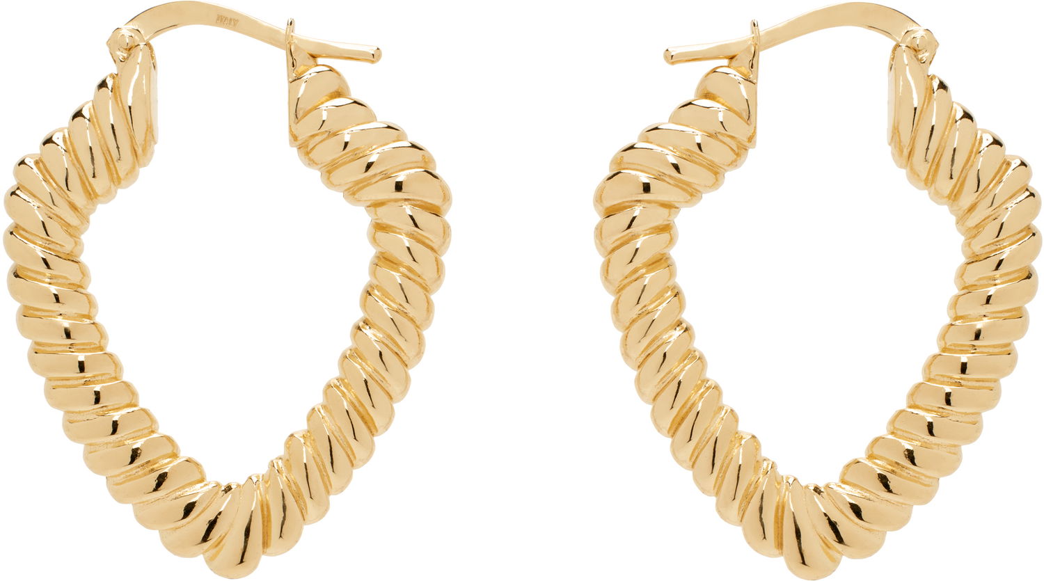 Náušnice Burberry Small Twisted Hoop Earrings Metalická | 8096530, 0
