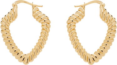 Náušnice Burberry Small Twisted Hoop Earrings Metalická | 8096530, 0