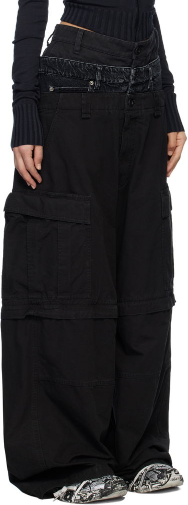 Cargo nohavice Balenciaga Balenciaga Triple Layered Cargo Pants Čierna | 808910 TQP13, 1