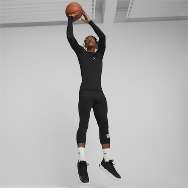 Tričko Puma Hoops Team Long Sleeve Basketball T-Shirt Čierna | 676632_01, 1