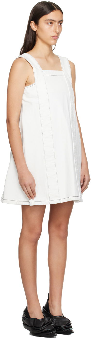 Šaty We11done We11done Square Neck Denim Mini Dress Biela | WD-DO3-23-381-W-IC, 1