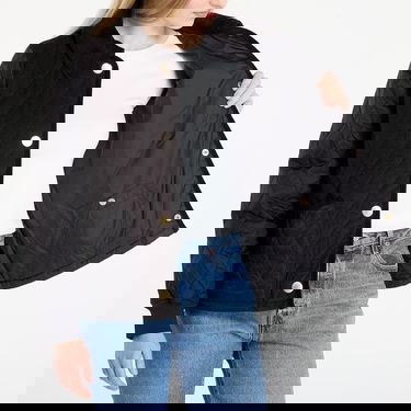 Bunda Barbour Marla Quilted Jacket with Corduroy Trim Čierna | LQU1836BK91, 3