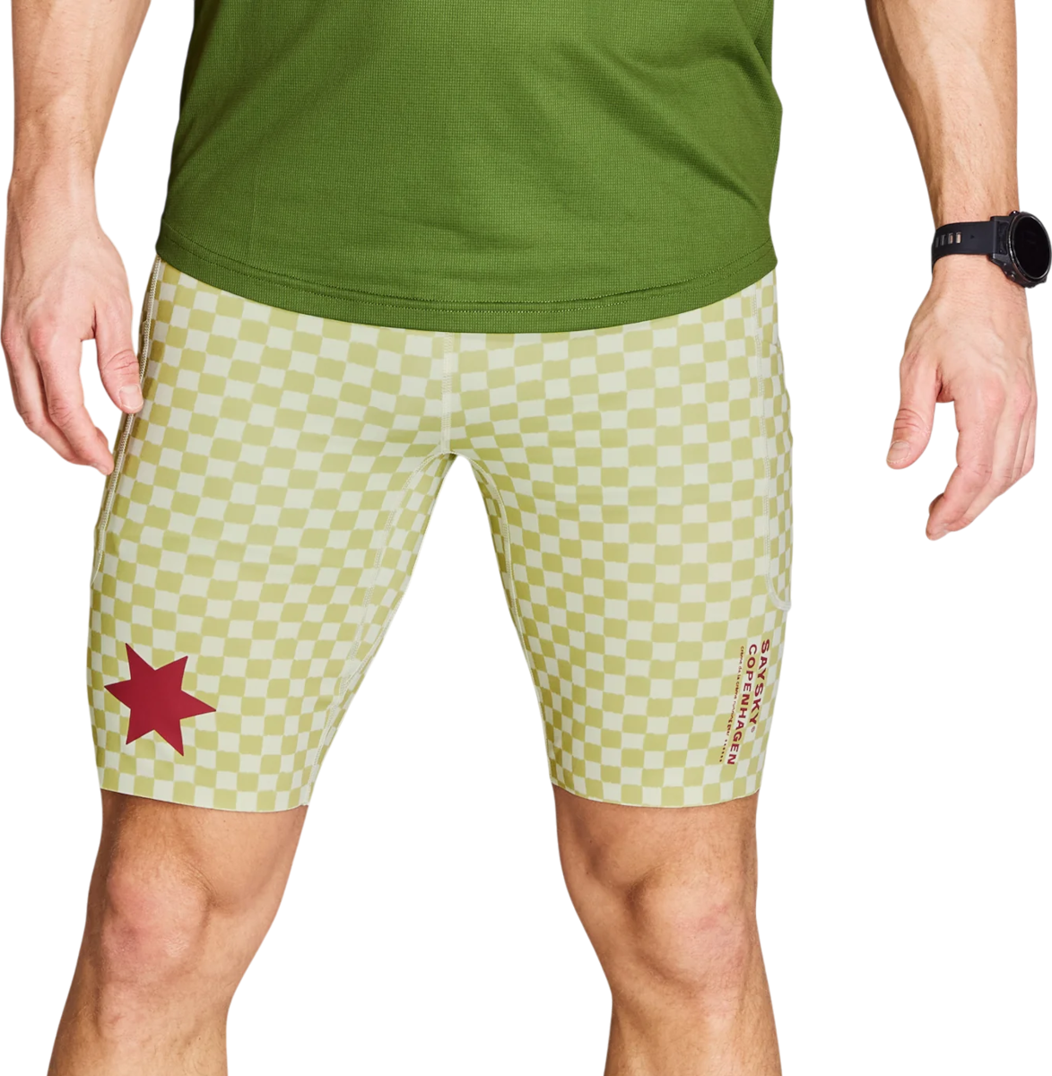 Šortky Saysky Saysky Checker Combat+ 9" Short Tights Žltá | nmrst31c1034, 0