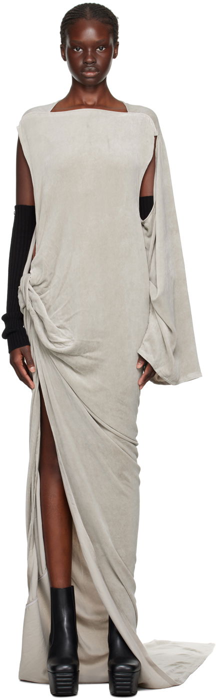 Šaty Rick Owens Edfu Maxi Dress Béžová | RP02C1525 V, 0