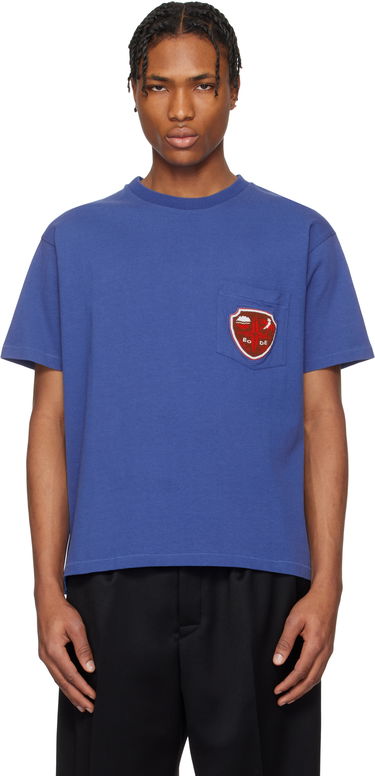 Tričko Bode Bode Crest Pocket T-Shirt Modrá | MRS25CS048, 0