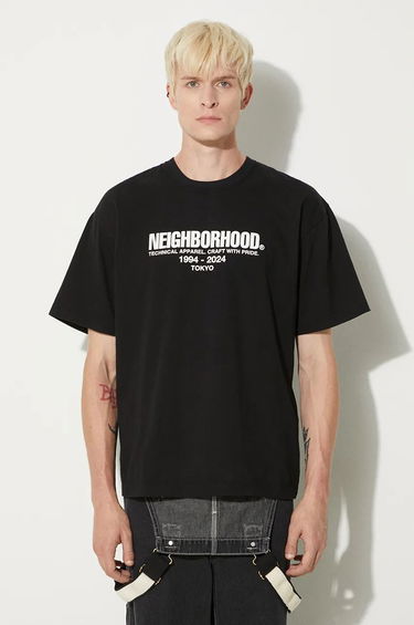 Tričko Neighborhood T-Shirt With Print Čierna | 241PCNH.ST02, 0