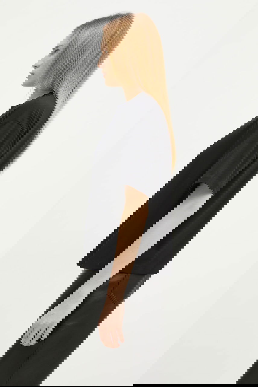 Tričko Carhartt WIP Relaxed Fit Cotton T-shirt with Logo Čierna | I030656.89XX, 1