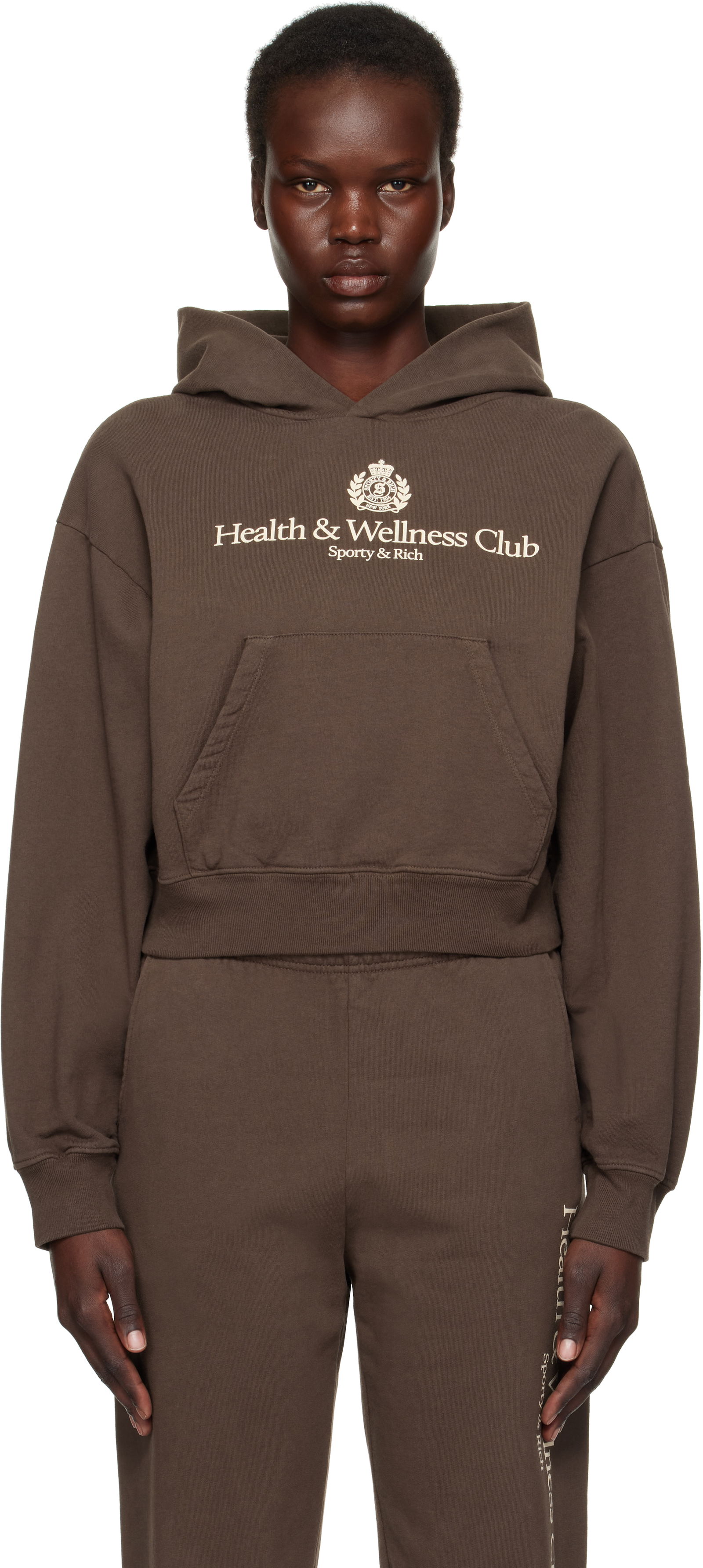 H&W Crest Cropped Hoodie