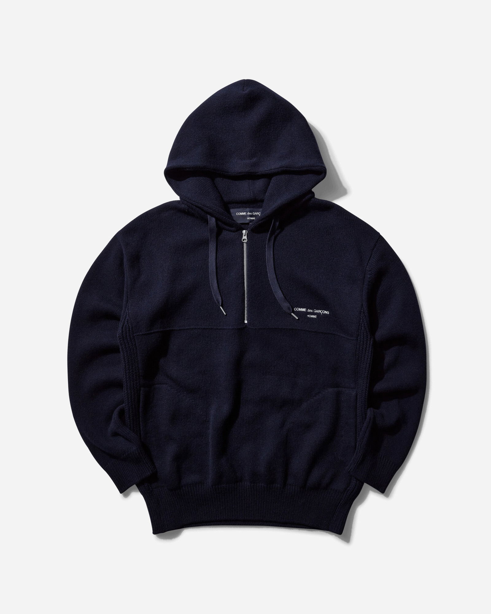 1/2 Zip Wool Hoodie