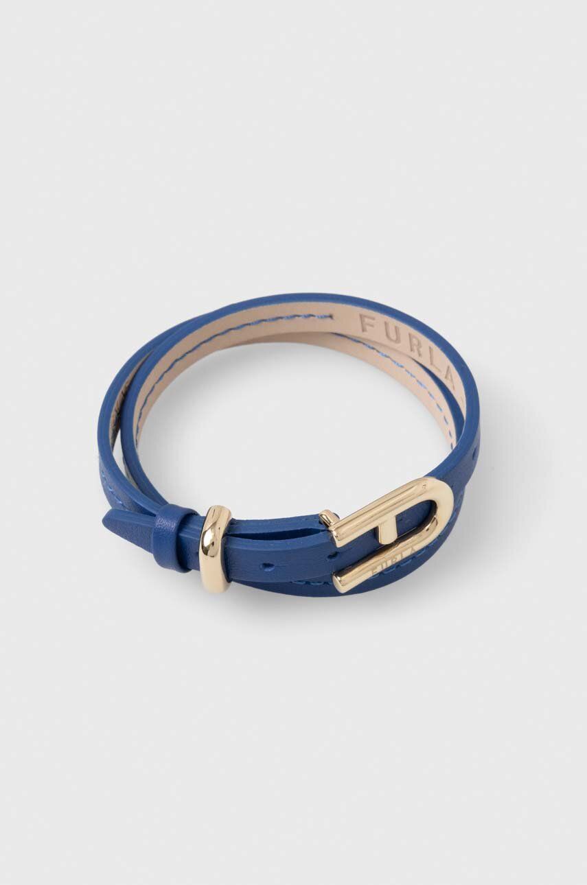 Náramok Furla Furla Leather Bracelet Modrá | FJ0409BTU, 0
