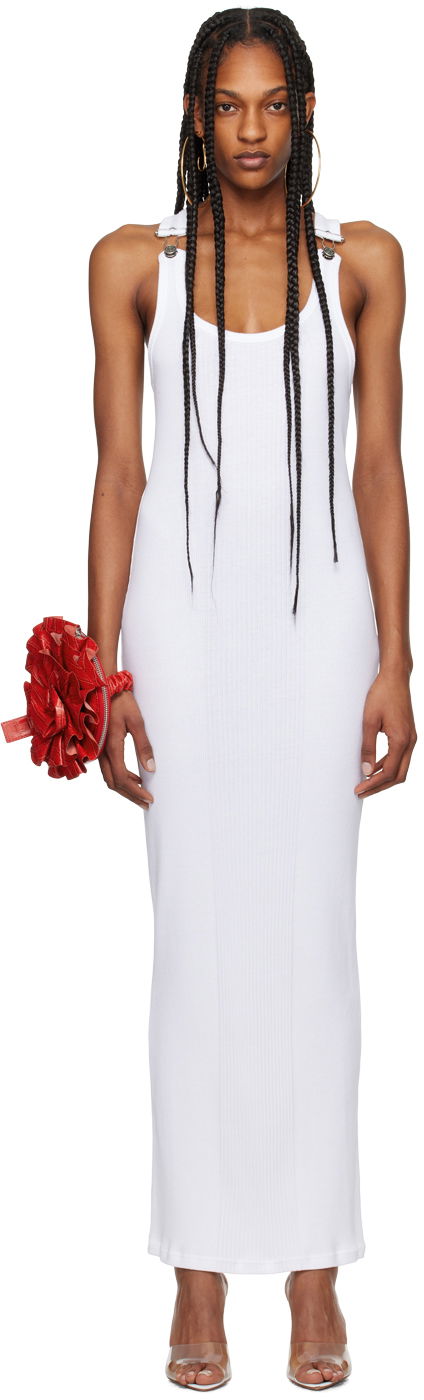 Šaty Jean Paul Gaultier Jean Paul Gaultier Strapped Maxi Dress Biela | 24/25-F-RO118-J054-01, 0