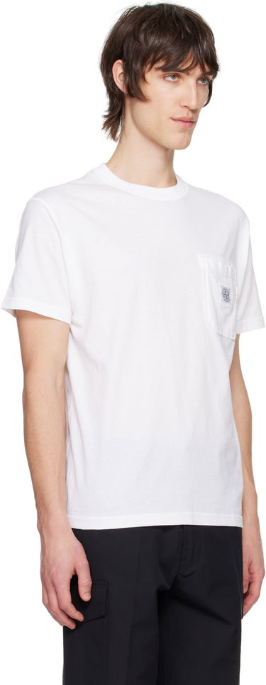 Tričko Stone Island Stone Island Organic Cotton Jersey Fissato T-Shirt Biela | K1S15 2100219 S0057, 1