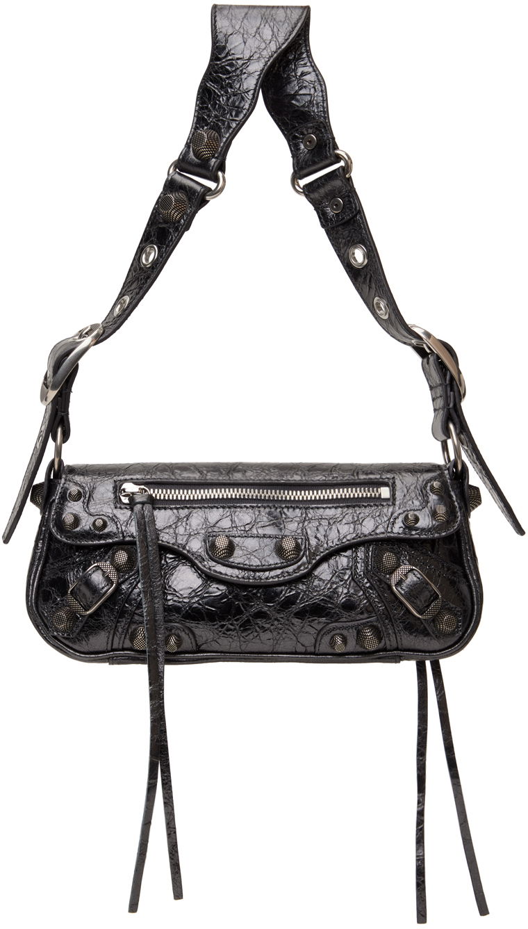 Kabelka Balenciaga Gray 'Le Cagole' Sling XS Bag Čierna | 7716700GT3Y, 0