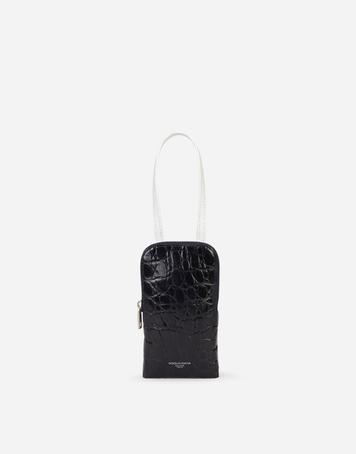 Peňaženka Dolce & Gabbana Dolce & Gabbana Alligator Skin Cell Phone Case With Heat-stamped Logo Navy | BP2575A2V7489623, 0