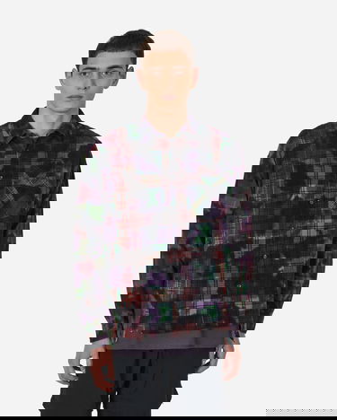 Košeľa Needles 7 Cuts Wide Uneven Dye Flannel Shirt Rôznofarebný | MR350 1003, 1