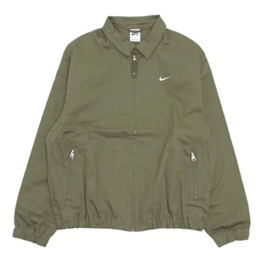 Vetrovka Nike Casual Logo Lapel Jacket Zelené | DQ6335-222, 0