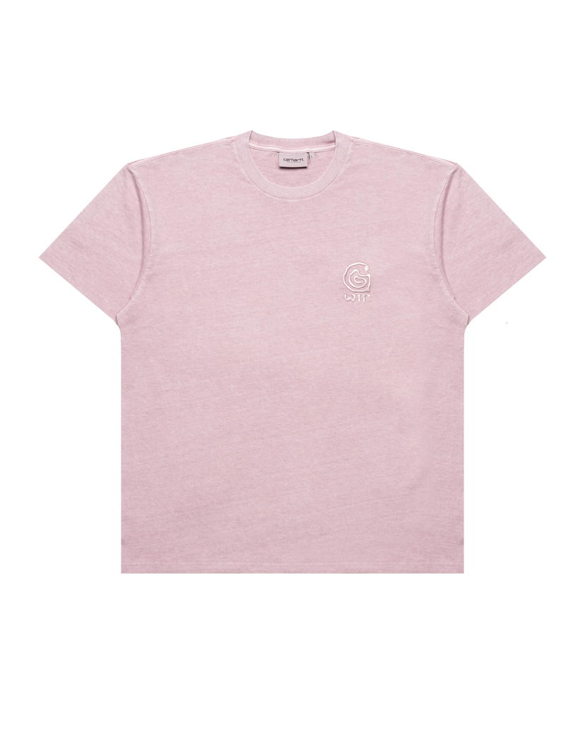 Tričko Carhartt WIP T-Shirt Embroidered Helix Redux Ružová | I035485.2ZVGD