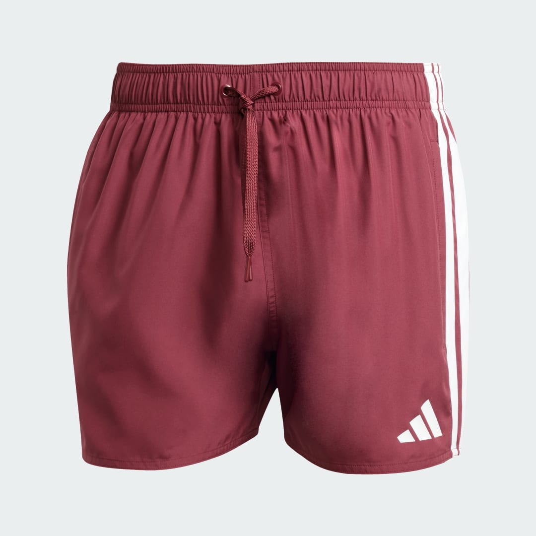 Plavky adidas Performance 3-Stripes Swim Shorts 3-Inch Červená | JL5572, 1