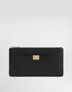 Dolce & Gabbana Iguana-Print Leather Card Holder