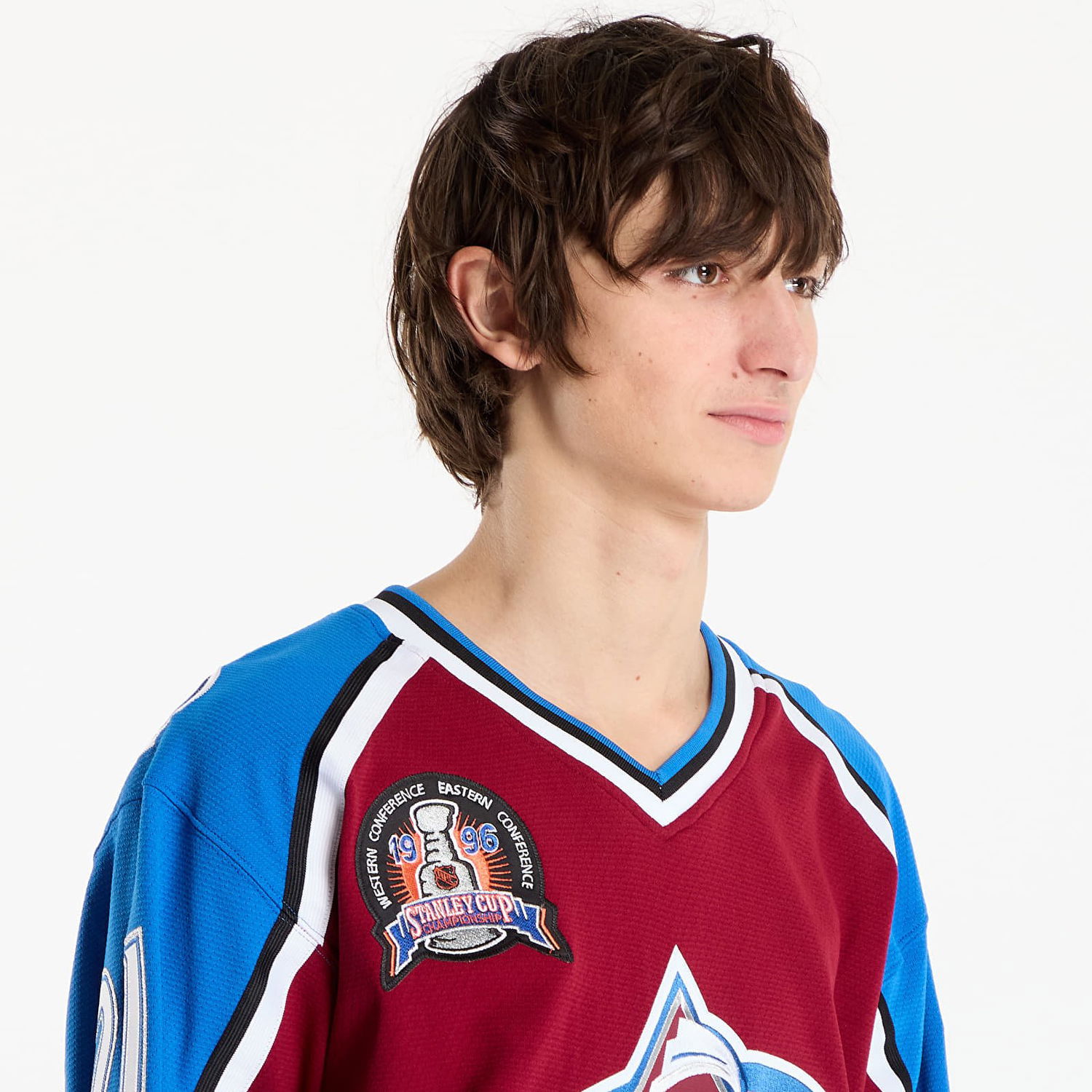 Dres Mitchell & Ness NHL Avalanche 1995 Peter Forsberg Hockey Jersey Rôznofarebný | JY9018-CAVMARO, 1