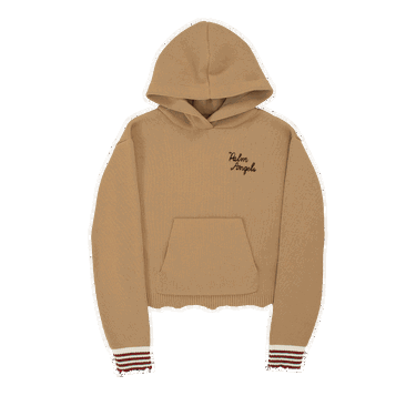Mikina Palm Angels Angel Hoodie Béžová | PWHA047F22KNI0016010, 0