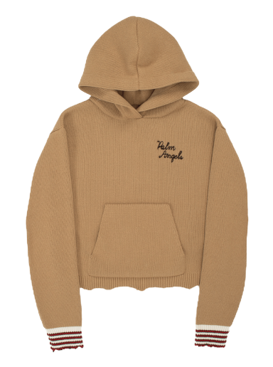 Mikina Palm Angels Angel Hoodie Béžová | PWHA047F22KNI0016010