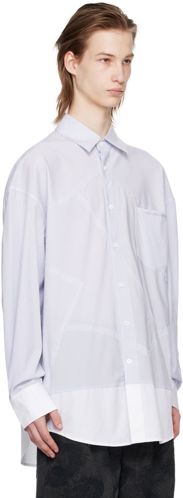 Košeľa Feng Chen Wang Feng Chen Wang Patchwork Shirt Fialová | FMS17SR07, 1