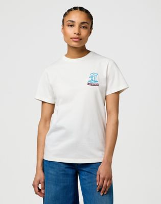 Tričko Wrangler Regular Graphic Tee XXL Biela | 112370769:XXL, 0