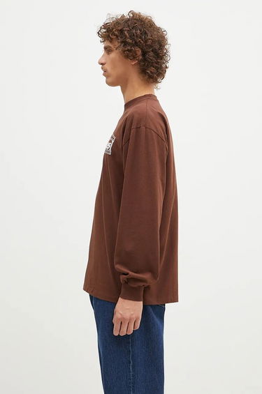 Tričko Aries Temple Longsleeve T-Shirt Print Hnedá | AR6066602, 1