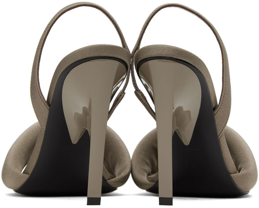 Doplnky The Attico Attico Rem Heeled Slingback Sandals Šedá | 237WS522 PA45, 1