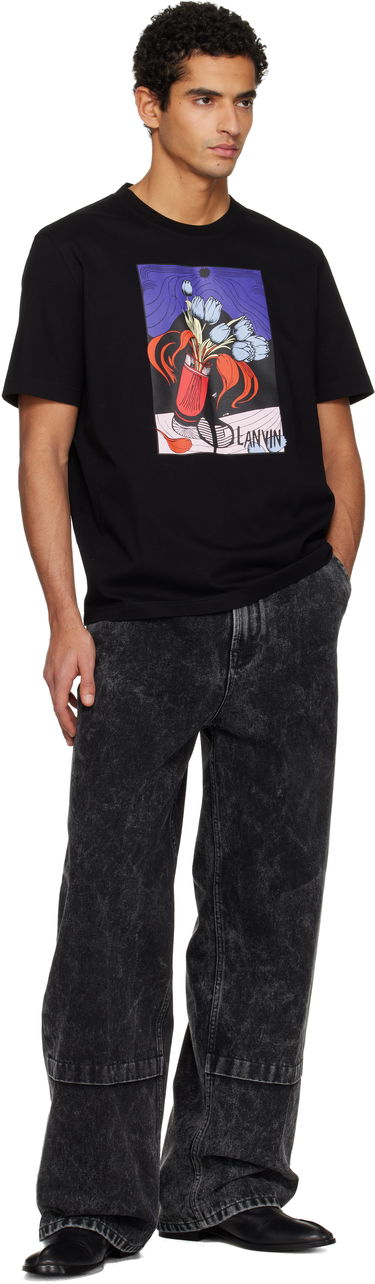 Tričko LANVIN Vase Print T-shirt Čierna | RM-TS0115-J291-E25, 3