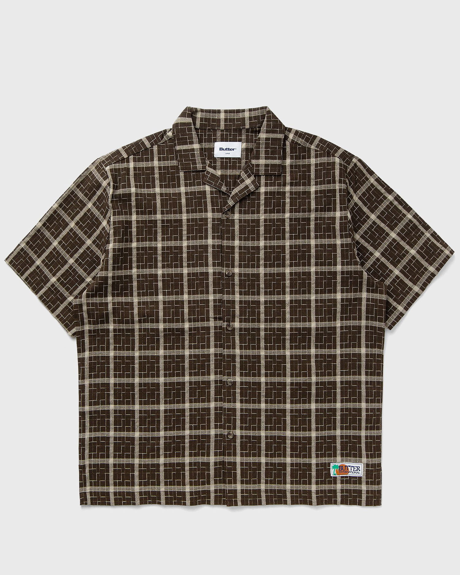 Košeľa Butter Goods Checkered Vacation Shirt Hnedá | P23979, 0