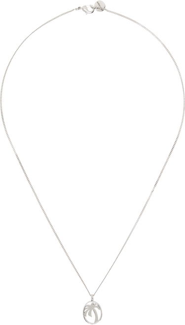 Náhrdelník Palm Angels Palm Angels Oval Palm Pendant Necklace Metalická | PMOB12BS25MAT0017272, 0