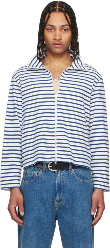 Mikina OUR LEGACY OUR LEGACY Shrunken Full-Zip Sweater Modrá | M2256SG, 0