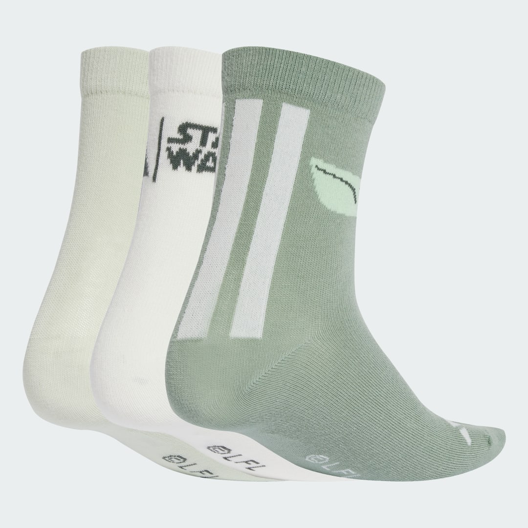Ponožky adidas Performance Star Wars Mandalorian Kids Socks - 3 Pairs Zelené | JG5809, 0