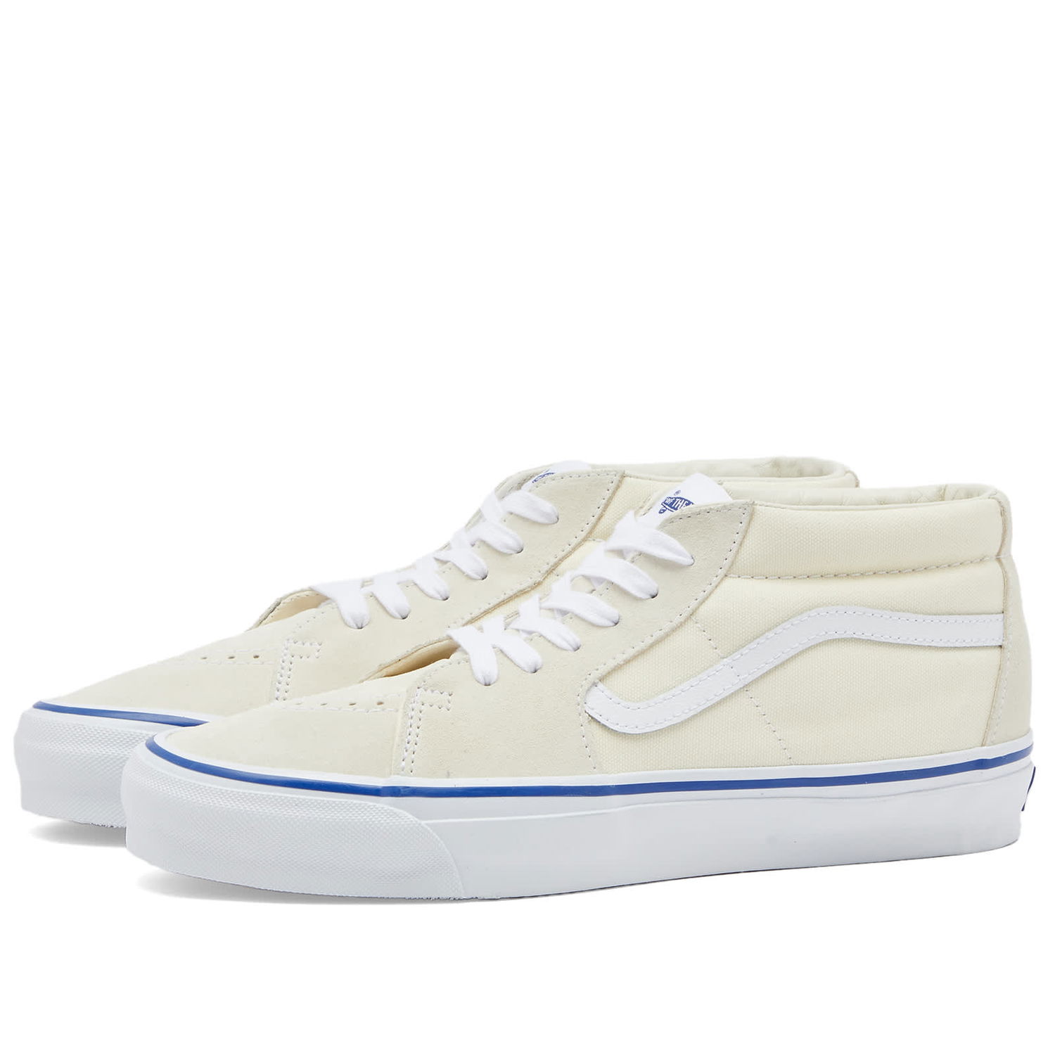 Tenisky a topánky Vans Men's Sk8-Mid Reissue 83 Sneakers in Lx Off White, Size UK 10 | END. Clothing Béžová | VN000CQQOFW, 0