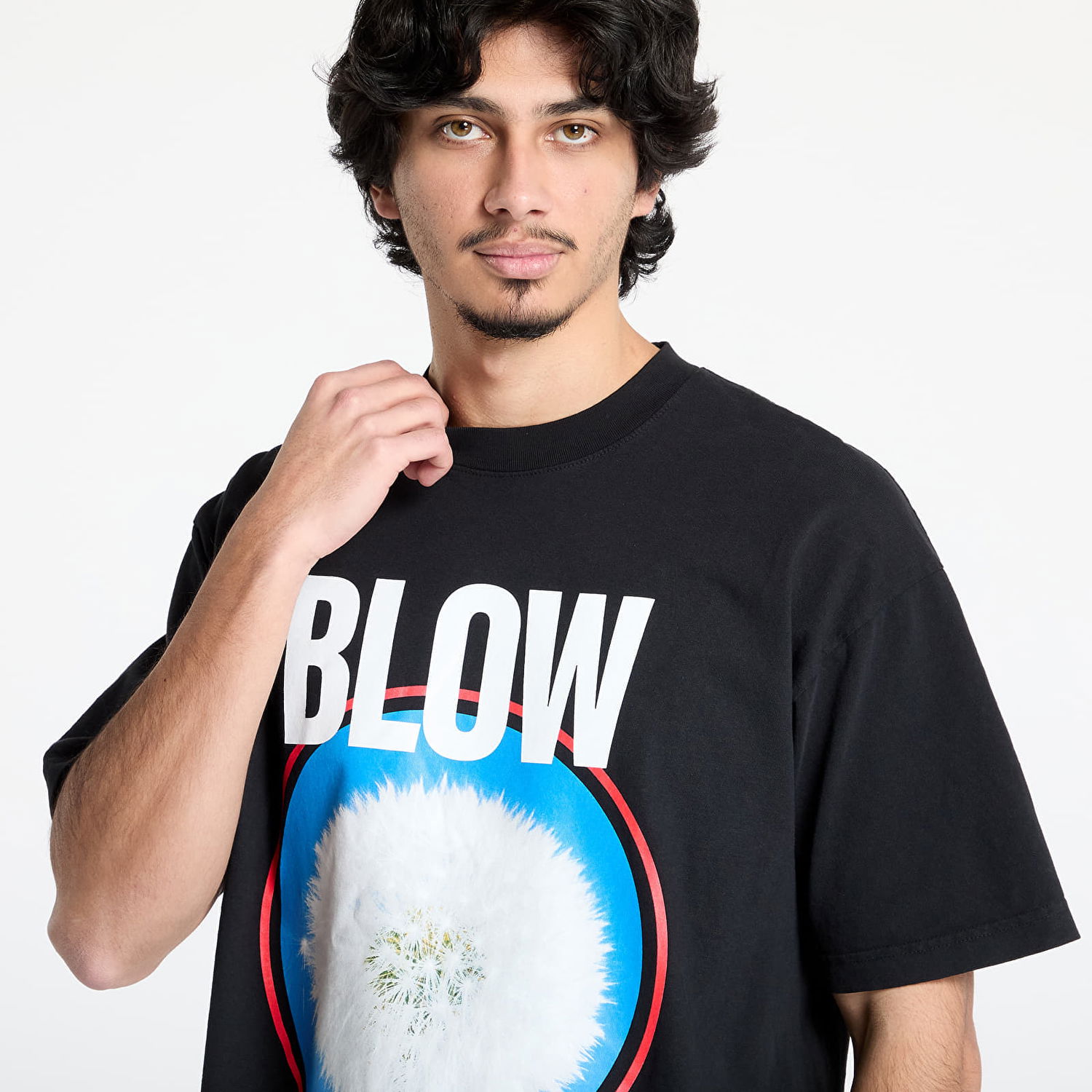 Tričko Pleasures PLEASURES Blow T-Shirt Čierna | P25SP054 BLACK, 1